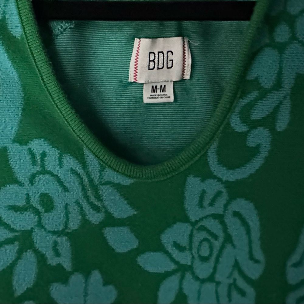 BDG Urban Outfitters Women's Parker Scoop Neck Terry Hooded Parka Green Size M - Picture 4 of 8